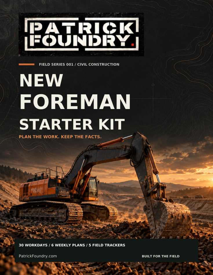 Patrick Foundry New Foreman Starter Kit cover
