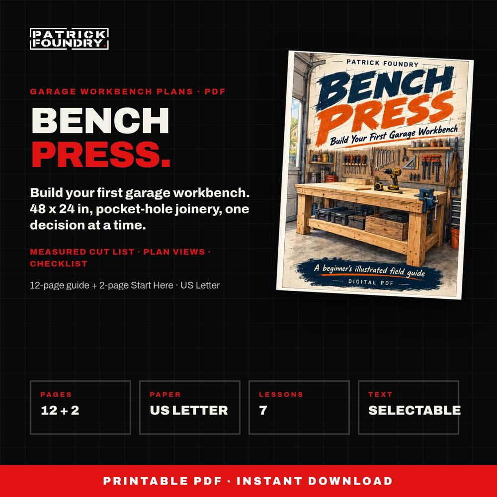 Workbench Plans PDF cover preview