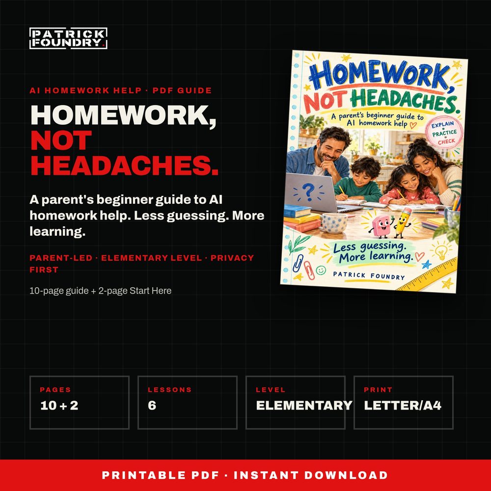 AI Homework Help Guide for Parents cover preview